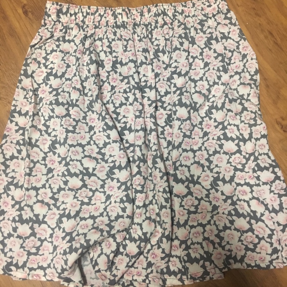 Hollister Floral Skater Skirt